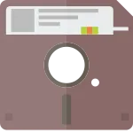 Floppy Disk Part 2 SVG Icon